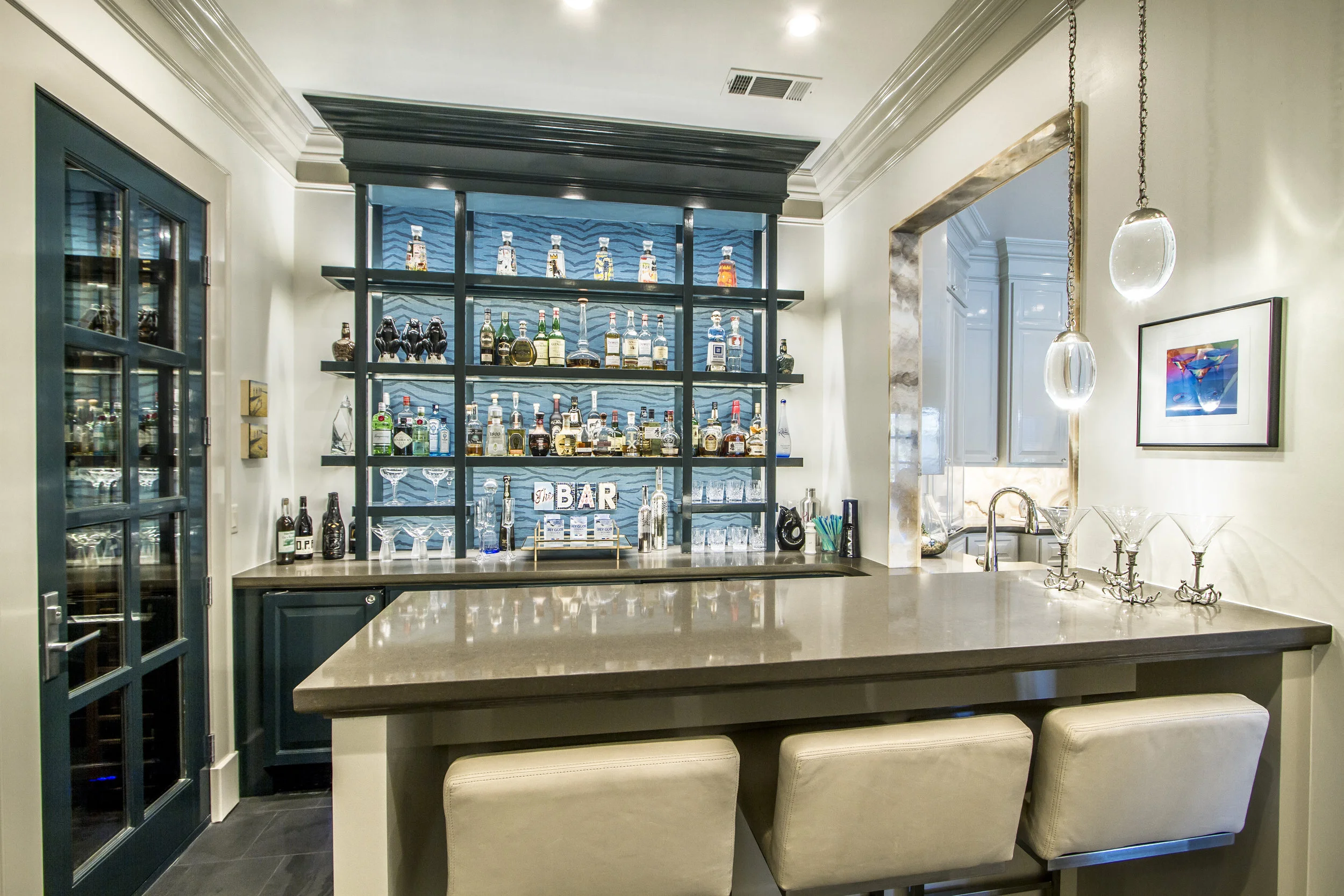 Custom home interior by Rosenbach Contractors